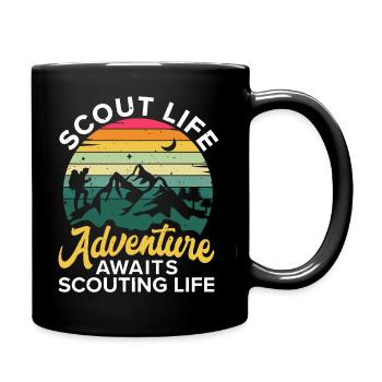 Les aventures de la vie scoute vous attendent - Camping - Mug uni - noir - Droite