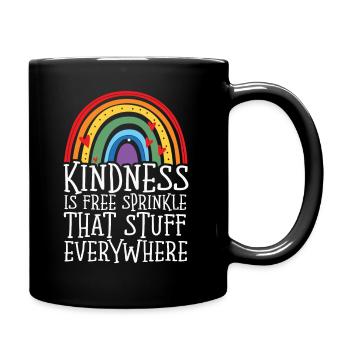 La gentillesse est gratuite, saupoudrez ce truc partout - Mug uni - noir - Droite