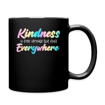 La gentillesse est gratuite, saupoudrez ce truc partout - Mug uni - noir - Droite