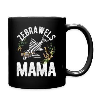 Zebrawels Mama Hypancistrus Fisch Fischhalter - Tasse einfarbig - Schwarz - Rechts