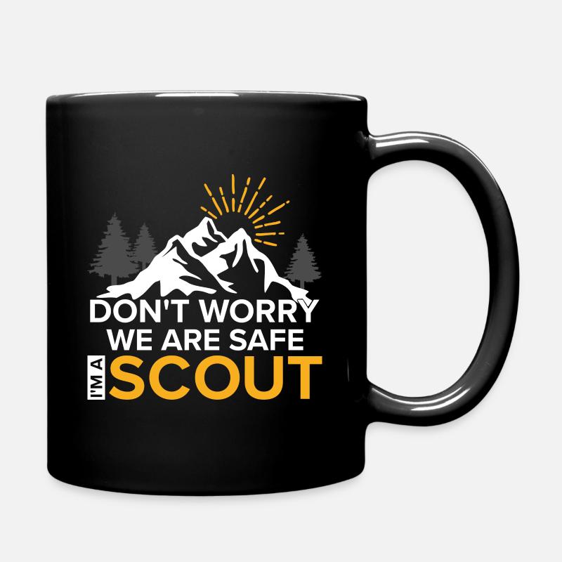 Pfadfinder Pfadfinder-Gruß Bruderschaft - Tasse einfarbig - Schwarz