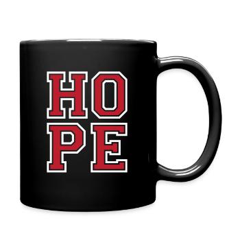 Hope - Tasse einfarbig - Schwarz - Rechts