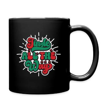Jingle All The Way - Weihnachten - Tasse einfarbig - Schwarz - Rechts