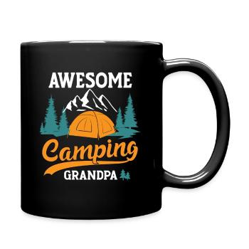 Super camping grand-père - Mug uni - noir - Droite