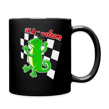 Chamäleon Ska SKAmeleon Reptil funny - Tasse einfarbig - Schwarz - Rechts