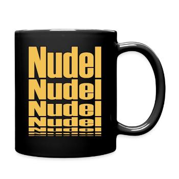 Nudel - Tasse einfarbig - Schwarz - Rechts