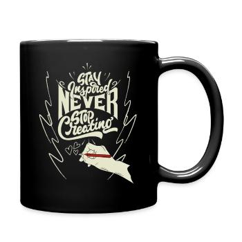 Saying for artists Artist Painter and draughtsman - Full Colour Mug - black - Right
