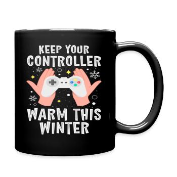 Gardez votre manette au chaud cet hiver - Mug uni - noir - Droite