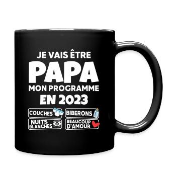 Prévisions pour 2023 Humour Futur Papa pour 2023 - Mug uni - noir - Droite