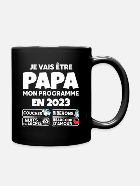 Prévisions pour 2023 Humour Futur Papa pour 2023 - Mug uni - noir