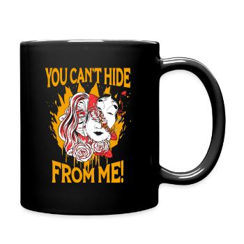 Girl Warp Horror Two Face Creepy Art Aesthetic - Full Colour Mug - black - Right