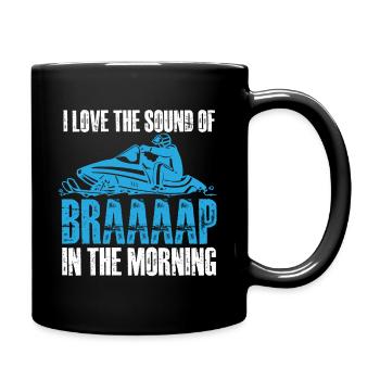 Expert Snowmobile Driver - Funny Snowmobiling - Tasse einfarbig - Schwarz - Rechts