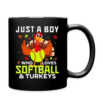 Turquie - Idée cadeau de baseball softball - Mug uni - noir - Droite