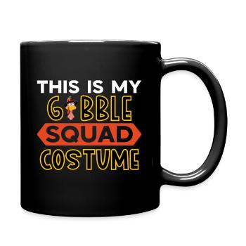 Truthahn - Erntedankfest Geschenkidee Herbstlich - Tasse einfarbig - Schwarz - Rechts