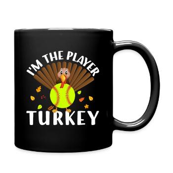 Action de grâce - Softball Gift Hommes - Femmes - Mug uni - noir - Droite