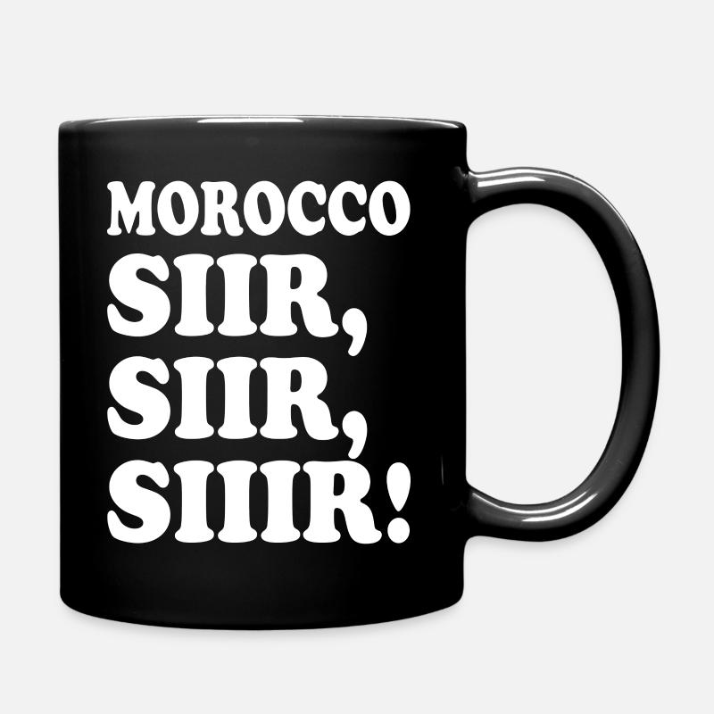 Marokko - Tasse einfarbig - Schwarz