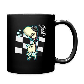 Axolotl Skaxolotl Ska with Hat - Full Colour Mug - black - Right