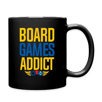 Board Games Addict - Brettspiele - Tasse einfarbig - Schwarz - Rechts