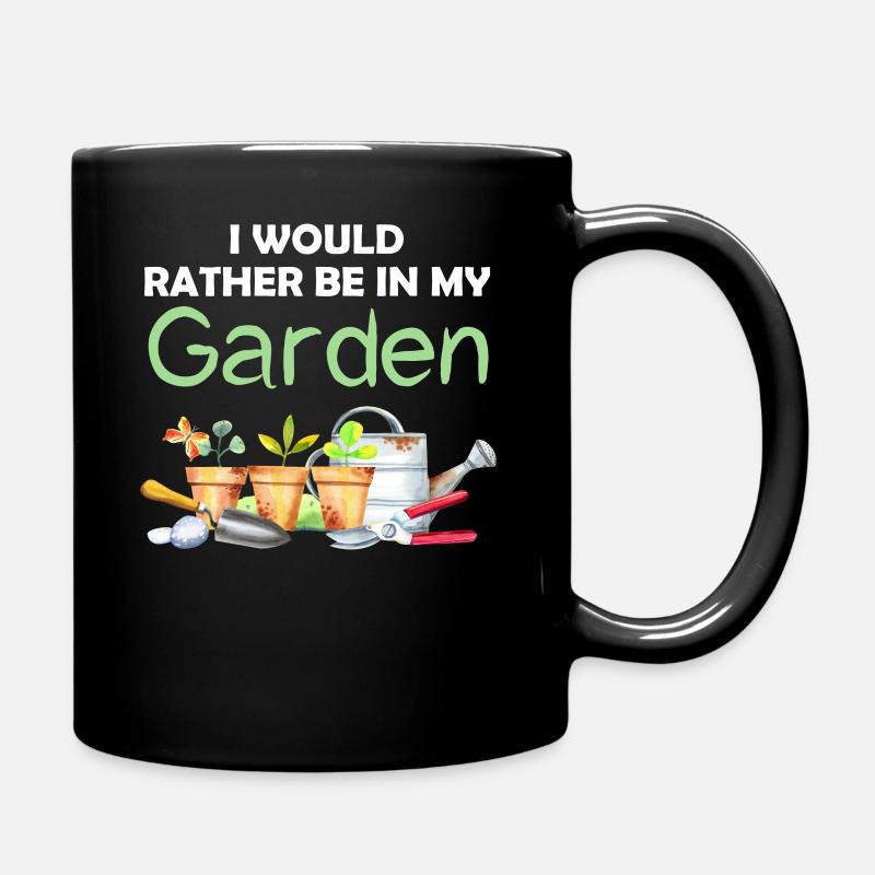 Jardin drôle Dicton Hobby Gardener Idée cadeau - Mug uni - noir