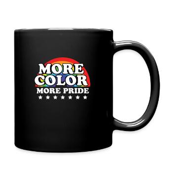 Plus de couleurs arc-en-ciel Plus de fierté LGBTQ - Mug uni - noir - Droite