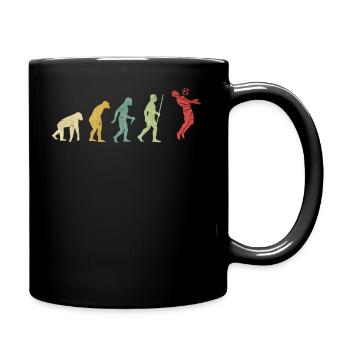 Evolución del jugador de fútbol - Mug uni - noir - Droite