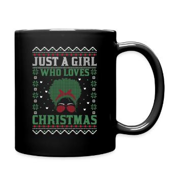 Juste une fille qui aime Noël - Ugly Christmas - Mug uni - noir - Droite