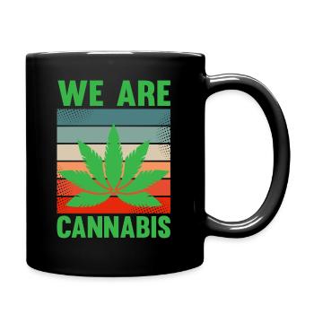 Nous sommes Cannabis - Mug uni - noir - Droite