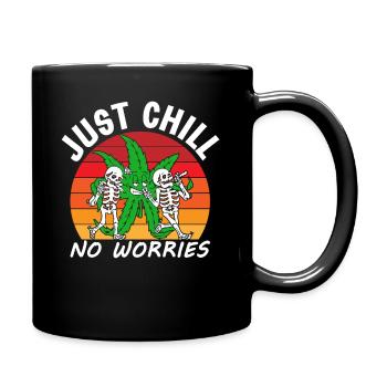 Just Chill, nor Worries - Full Colour Mug - black - Right