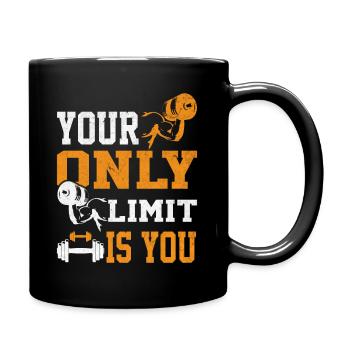 Your only Limit Is you - Full Colour Mug - black - Right