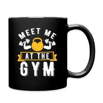 Rencontrez-moi au gymnase - Citation fitness - Mug uni - noir - Droite