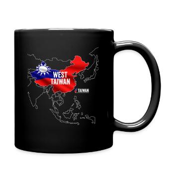 Carte de la Chine de Taïwan Ouest - Mug uni - noir - Droite