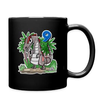 Garçons 9 ans 9ème anniversaire Garçons Dino Shirt - Mug uni - noir - Droite