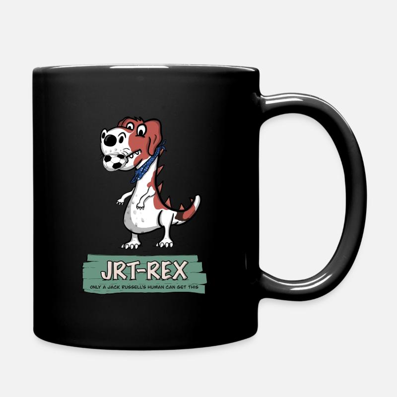 JRT-Rex (Jack Russell Terrier - Rex) - Tasse einfarbig - Schwarz
