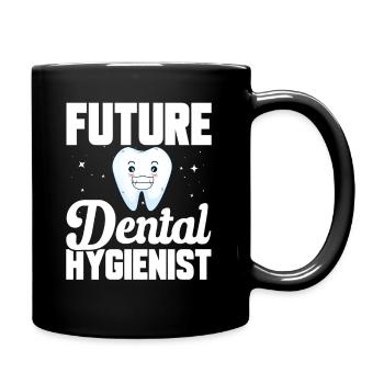 Futur étudiant en hygiénisme dentaire dentiste - Mug uni - noir - Droite