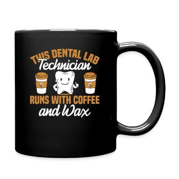 Technicien dentaire Café & Cire Technicien dentaire Dentiste - Mug uni - noir - Droite