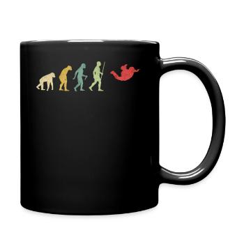 Evolución del paracaidista - Mug uni - noir - Droite