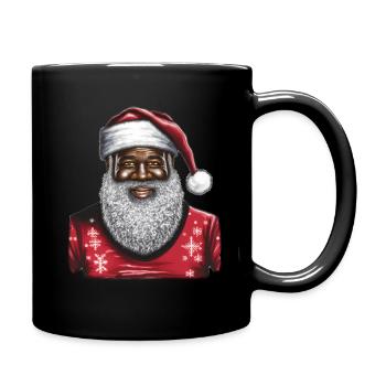 Santa Claus Black Santa Claus - Full Colour Mug - black - Right