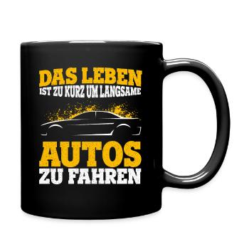 Auto Fan Tuner Sport Karre Geschenk Motorsport Lie - Tasse einfarbig - Schwarz - Rechts