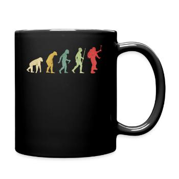 Evolución de la altura de montaña - Mug uni - noir - Droite