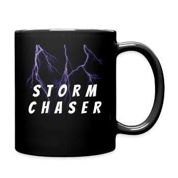Storm Chaser Tornado Fighter Severe Weather - Full Colour Mug - black - Right