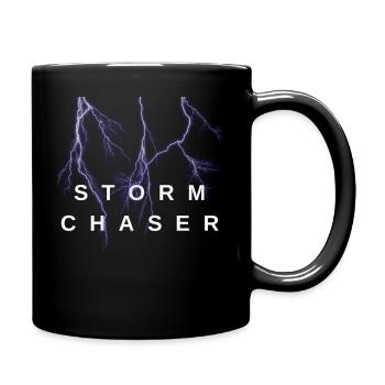 Storm Chaser Tornado Fighter Severe Weather - Full Colour Mug - black - Right