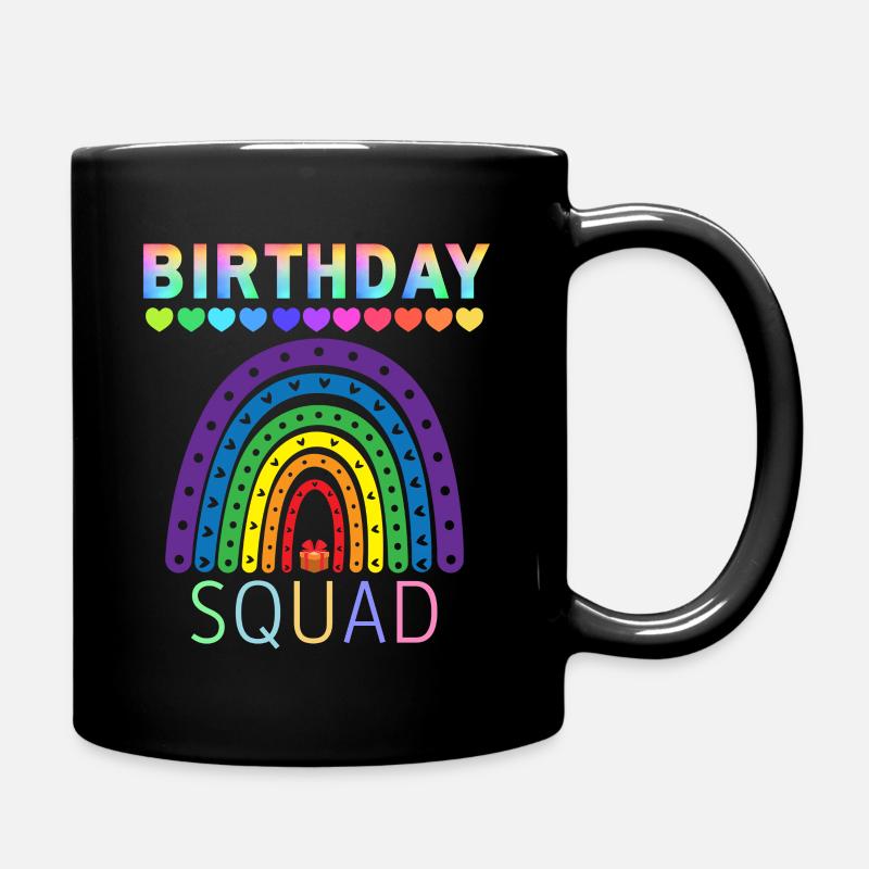 Birthday Squad Regenbogen LGBTQ - Tasse einfarbig - Schwarz