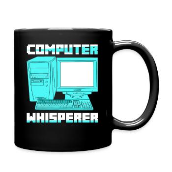 Computer Whisperer Software Coding - Tasse einfarbig - Schwarz - Rechts