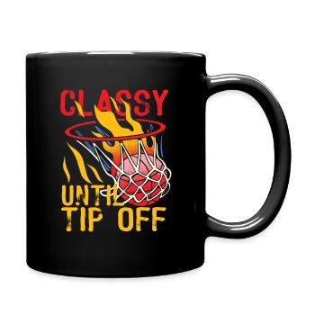 Classe jusqu’au jour du match de tipoff Basketball américain - Mug uni - noir - Droite