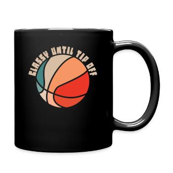 Classe jusqu’au jour du match de tipoff Basketball américain - Mug uni - noir - Droite
