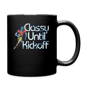 Stilvoll bis zum Anpfiff Spieltag American Football - Tasse einfarbig - Schwarz - Rechts