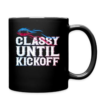 Stilvoll bis zum Anpfiff Spieltag American Football - Tasse einfarbig - Schwarz - Rechts