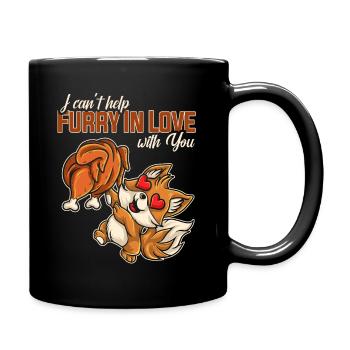 I cant help furry in love with you - Full Colour Mug - black - Right