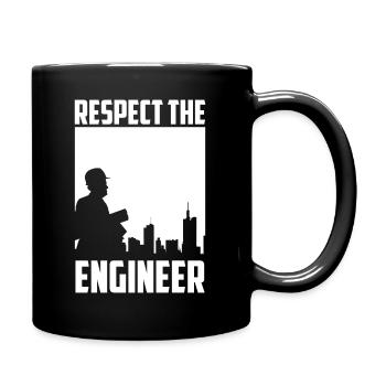 Respect L’ingénieur génie mécanique drôle - Mug uni - noir - Droite