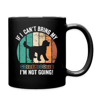 Si je ne peux pas apporter mon Goldendoodle, je n’y vais pas - Mug uni - noir - Droite